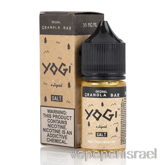 חד פעמי Vape ישראל גרנולה בר - יוגי מלחי נוזל אלקטרוני - 30 מ"ל 50 מ"ג